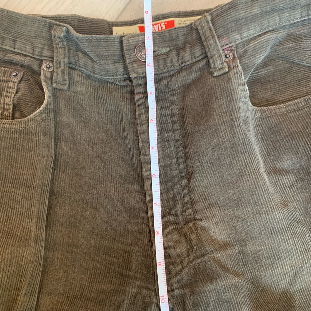 Vintage Levi's W511 Workers Pants Mens 34x34 Brown Corduroy Straight Leg Y2K - Picture 3 of 6
